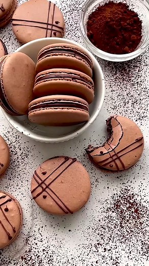 23K views · 489 reactions | This Chocolate Macaron recipe is light and fluffy with a delicious chocolaty flavor. This light-as-air dessert is elegant and scrumptious, and not as hard as you think to perfect. RECIPE- https://simplyhomecooked.com/chocolate-macaron-recipe/ | Simply Home Cooked | Facebook