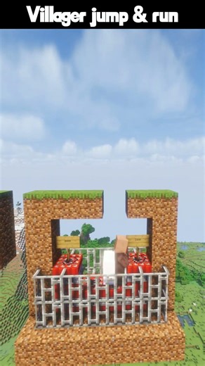 MINECRAFT VILLAGER JUMP & RUN 2D #minecraft #funny #shorts #foryou #viral