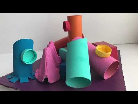 Make a Sculpture Using Recycled Materials - Art with Ms. Natasha - Art for Kids
