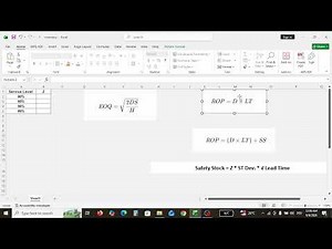 Inventory Control: EOQ, Safety Stock & ROP