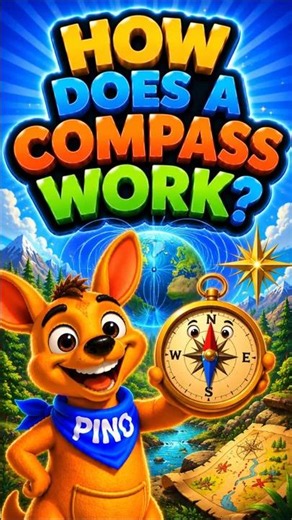 How Does a Compass Work 🧭 Fun Science for Kids Kangaroo Pino