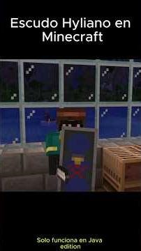 Escudo Hyliano en MINECRAFT #minecraft #minecraftshorts #zelda #shorts