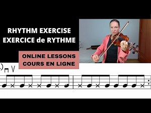 Jazz violin rhythm exercises with ghost notes