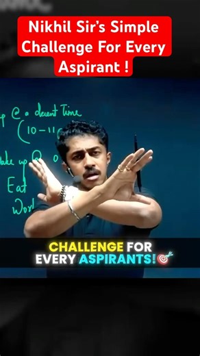 Challenge by Nikhil Sir to All The Aspirants ⚠️ #upsc #onlyiasenglish #upscmotvation
