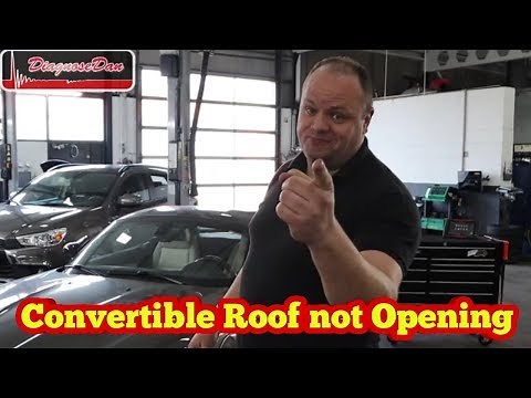 Convertible roof not opening