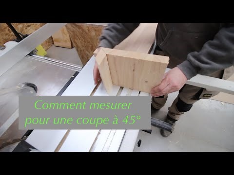 comment mesurer et couper une planche à 45 ° précisément