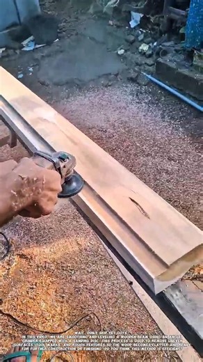 Wood Surface Smoothing Using Angle Grinder | Fast Woodworking Technique.