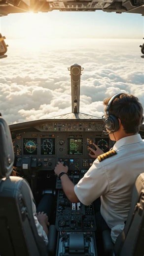 Cockpit of the Airbus A380 world's largest passenger airplane#cockpit #a380 #aviation #shorts