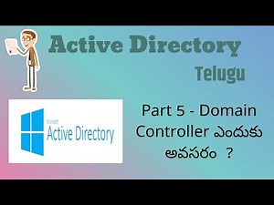 Part 5- what is the use of Domain Controller- Active Directory Telugu