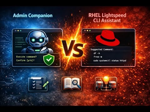 Admin Companion and Red Hat Lightspeed CLA: Two AI Assistants for Linux Administration compared