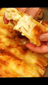 331K views · 4.6K reactions | Ingredients: 700 gr cottage cheese 100 gr cream 2 eggs Salt 700 g pie sheets 80 g melted butter Crust: 1 egg 2 tablespoons sour cream In the oven 40 minutes 180 degrees Celsius Bon appétit! | Rhapsody Food | Facebook