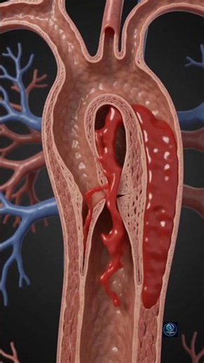 How a Tiny Tear Can Cause an Aortic Dissection | 3D Animation