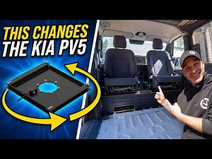 KIA PV5 SWIVEL SEATS! Fitting Guide | How To Convert An EV Van Into A Camper (Ep 2)