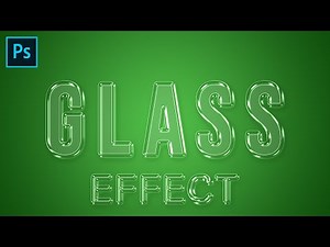 Photoshop Glass Effect , Typography - Photoshop Tutorial #photoshoptutorial #photoshop