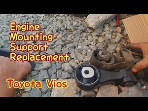HOW TO REPLACE THE ENGINE MOUNTING SUPPORT OF TOYOTA VIOS | SIGNS AND SYMPTOMS WHEN ITS BAD