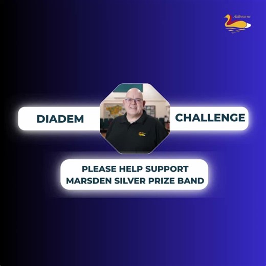 👑 🎶 THE DIADEM CHALLENGE FOR Marsden Silver Prize Band 🎶 👑 🎺 All at Aldbourne Band were devastated to hear news of the damaging flood at Marsden Silver Prize Band’s band room last week. 🤝 In solidarity with our banding friends, we are taking part in The Diadem Challenge to help raise funds to repair their band room and equipment. Thanks to Tommy Tynan for the nomination! To join in: 🎥 Perform “Diadem” (number 18 in the Red hymn books) 💛 Donate what you can 📣 Nominate another band 👉 Don