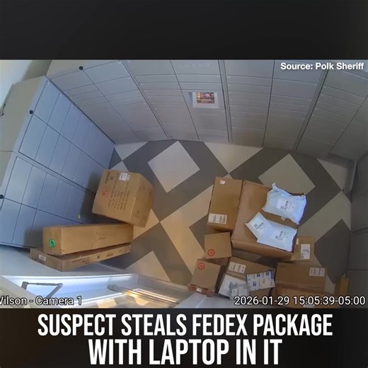 Watch out for acts of theft! The Polk County Sheriff's Office, out of Florida, released footage from an apartment complex mailroom showing a suspect allegedly stealing someone else's package, containing a laptop. | Breitbart