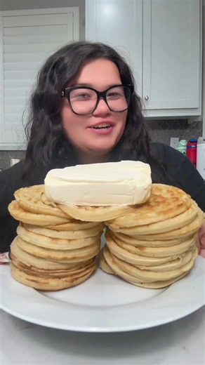 Let’s Eat Butter And Waffles! 🧇 🧈 #butter #waffles #mukbang #eggos #izzy