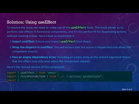 Solving the React Functional Component Loop Issue with useSelector and useDispatch