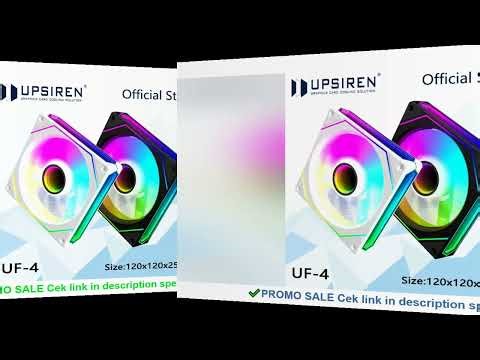 UPSIREN UF-4 12CM Computer Chassis Fan,Infinite Prism ARGB Fan/3 Mirror Surfaces/4 Pin PWM/3PIN ARGB