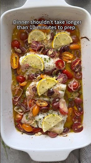 Mediterranean Baked Cod
