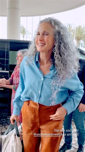 Andie MacDowell during the Cannes Film Festival. #andiemacdowell