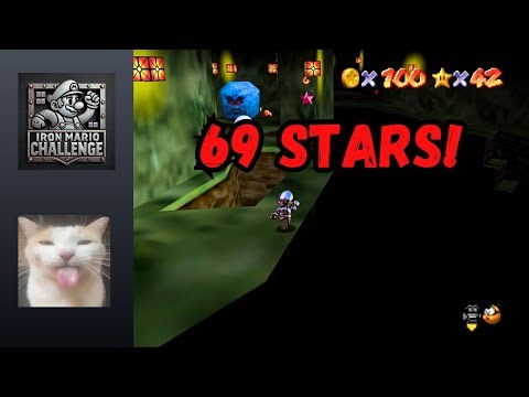 Hardcore 100 Star Attempt (69 Stars) - Iron Mario 64