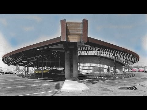 Henry's Restaurant in Pomona by John Lautner. Complete overview and walkthrough.
