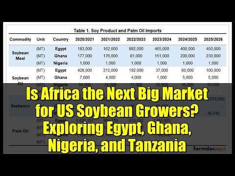 Is Africa the Next Big Market for US Soybean Growers? Exploring Egypt, Ghana, Nigeria, and Tanzania