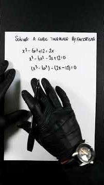 GCSE Mathematics: Solving a Cubic Equation by Factorisation #cubicequation #cubicpolynomial