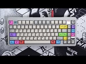 Mechanical Keyboard Matrix MRTAXI + GMK Rubrehose Keycaps