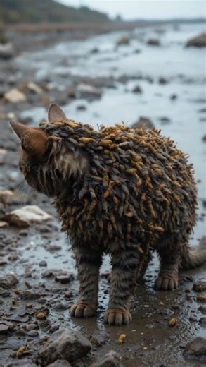 #barnacles #animalphotos #arcticrescue #rescue Rescue a cat from barnacles