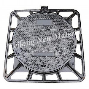 [Hot Item] Waterproof High Strength Outer Square Inner Circle Rectangular Ductile Cast Iron Sewer Lids Well Cover Manhole Cover