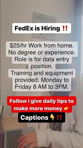 Remote job offer : FedEx is hiring