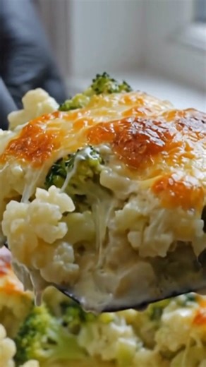 🥦🧀 The Cheesy Veggie Bake My Family is Obsessed With! Getting the kids to eat their greens just got a WHOLE lot easier. 🤫 This Broccoli & Cauliflower Bake is a total weeknight savior. It’s warm, bubbly, and packed with nutritious veggies, but the creamy sauce makes it taste like pure comfort food. The secret? Blended Cottage Cheese! It creates a rich, cheesy binder that adds protein without needing heavy cream. Plus, it reheats beautifully for meal prep lunches! 🍱 ⏱️ Prep: 15 mins | 🔥 Cook: