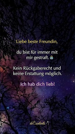 FÜR DIE BESTE FREUNDIN ❤️❤️❤️ Schick's ihr... #zitate #deContents