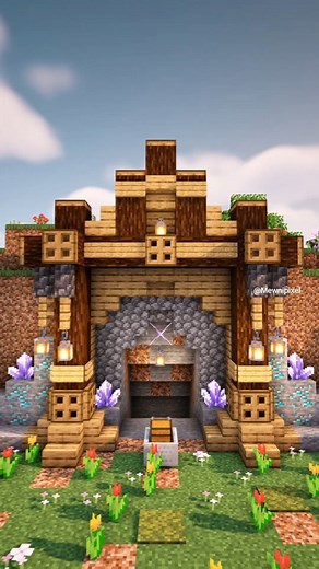 mewnipixel on Instagram: "💎 Decoración para la entrada a Mina ⛏️ ▶️ Puedes ver el Tutorial en mi canal de YouTube - Mewnipixel #minecraft #minecraftbuilds #minecraftpe #minecraftideas #minecrafttutorial #minecraftmemes #minecraftonly #minecrafters #reels"