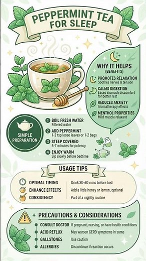Peppermint Tea | Sleep Benefits, Relaxation, Best Time to Drink, and Better Nighttime Rest