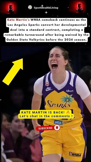 Kate Martin Completes Incredible WNBA Comeback With Sparks Contract!