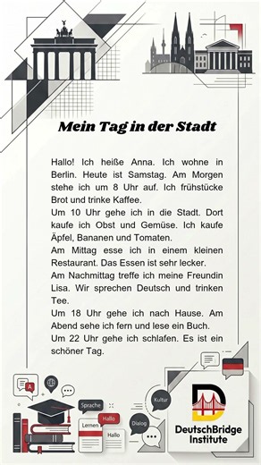German A1 Story for Beginners | Easy German Reading Practice