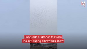 Hundreds of drones malfunction and fall from sky during fireworks show in China