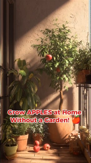 Grow Apples at Home Without a Garden! 🍎 | Easy Balcony Apple Tree Guide #shorts #viralshorts #apple