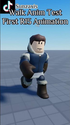Roblox First R15 Walk Animation Test #animation #gaming #roblox #games #robloxanimation #showcase