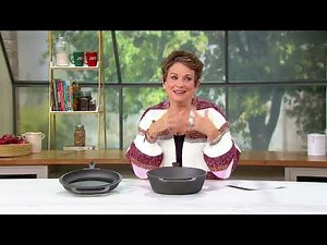 Blue Jean Chef Hammered 3-qt Cast Iron Combo Cooker on QVC