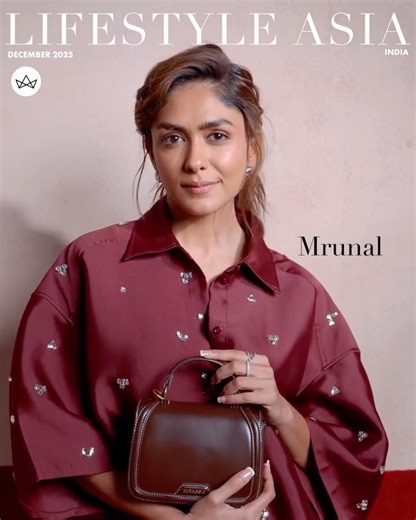 Lifestyle Asia India on Instagram: "If Mrunal’s (@mrunalthakur) stacked calendar of releases is any indication, she’s booked and busy. But she’s making a conscious effort to stay present. “I am currently just in an open-minded space - not thinking about anything as much. I am only focusing on work, delivering the movie, dubbing…” she says. It’s perhaps why slipping in and out of character comes naturally to her. “2025 was an experimental year for me. I tried different genres like a human drama a