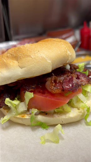 🥓🔥 Smash & Smoke Beef Bacon Sandwich — smoky, juicy, and absolutely not a “light bite.” Halal beef bacon with that crispy edge, stacked up on a hot sandwich that hits the craving the second you bite in 😮‍💨🍔 This is the one you order once… then start thinking about before the next meal. 📍 Sunshine Halal – Newark, NJ Come through today and grab the Smash & Smoke Beef Bacon Sandwich — get it hot, get it stacked, and don’t skip the sauce 🍽️🔥 #SunshineHalal #BeefBaconSandwich #SmashAndSmoke #