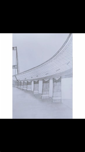 draw a bridge with pencil sketch #music #livemusic #newmusic #artistswork #youtube #art #drawing