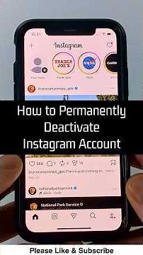 How to Permanently Deactivate Instagram Account