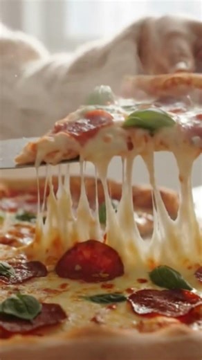 Cheese Pizza ASMR 🍕🧀 Perfect Slice & Cheese Pull (No Talking)