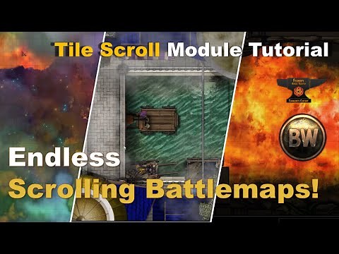 #FoundryVTT Tutorial: Create Scrolling Battlemaps with Tile Scroll Module, a Parallaxia alternative